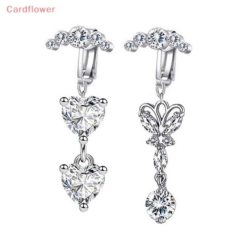 1 Khuyên Rốn Hình Trái Tim / Bướm Đính Đá Quyến Rũ Mới