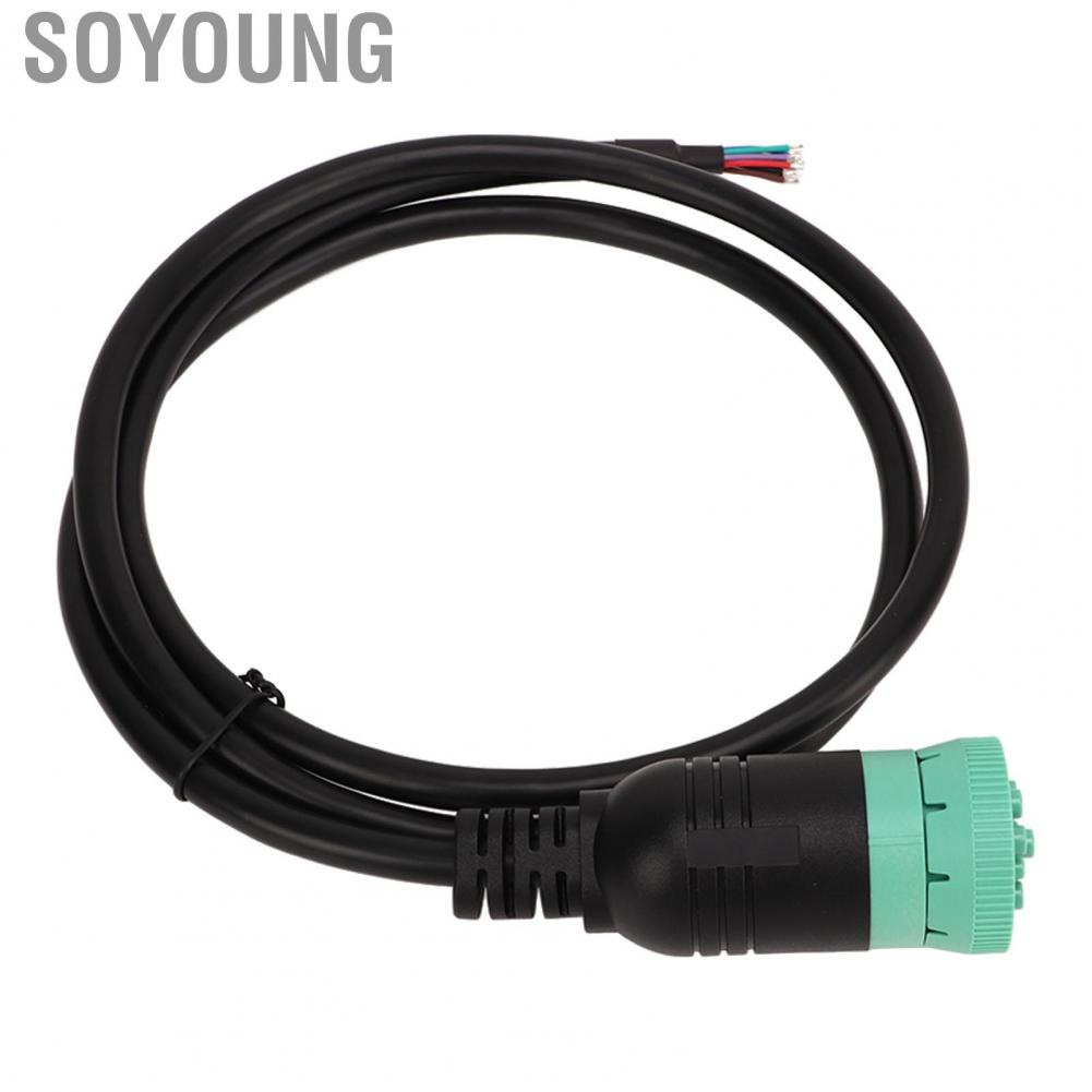 Soyoung J1939 9pin Female To Open Cable Diagnostic Adapter High Stability for Vehicle