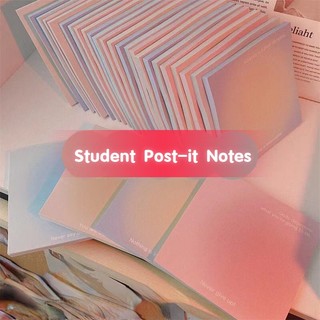 Giấy ghi chú màu sắc gradient đẹp mắt phong cách hàn quốc