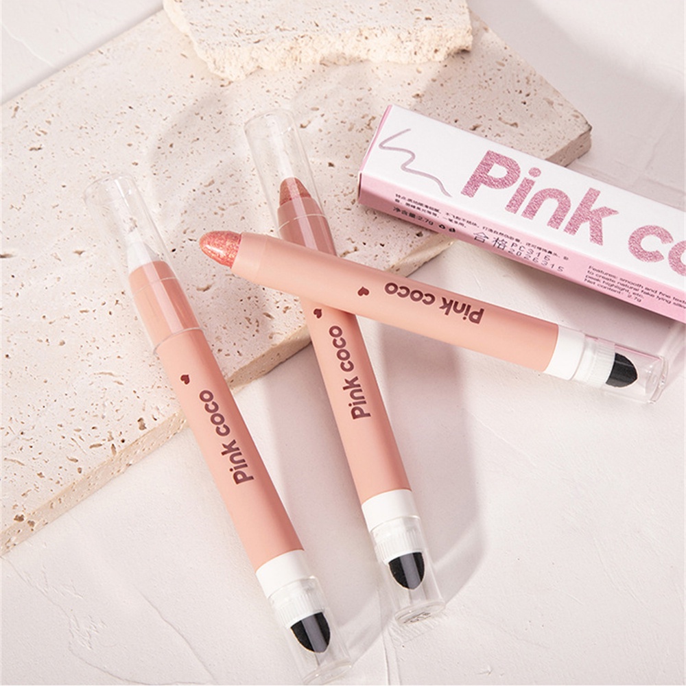 Phấn Mắt Dạng Thỏi Hai Đầu Chống Thấm Nước Độ Bóng Cao Pink Coco