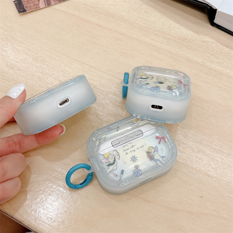 Vỏ Bảo Vệ Hộp Sạc Tai Nghe Bluetooth Không Dây Airpods1 / 2 3 Pro Pro2 Air Pods Pro 3 Màu Gradient Thời Trang Ốp