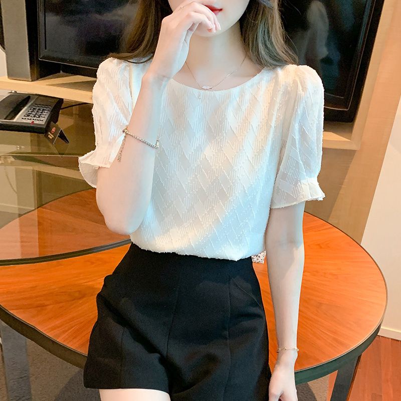 Áo Sơ Mi Chiffon Thiết Kế Thanh Lịch Cho Nữ