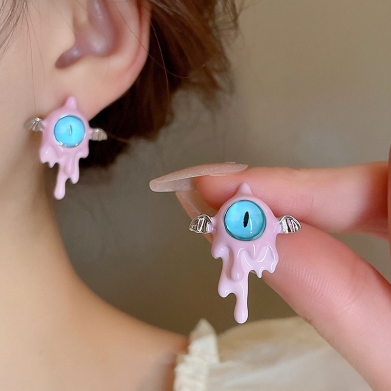 Bộ Vòng cổ + Bông Tai Hình Đôi Mắt Bằng Hợp Kim Cho Nữ