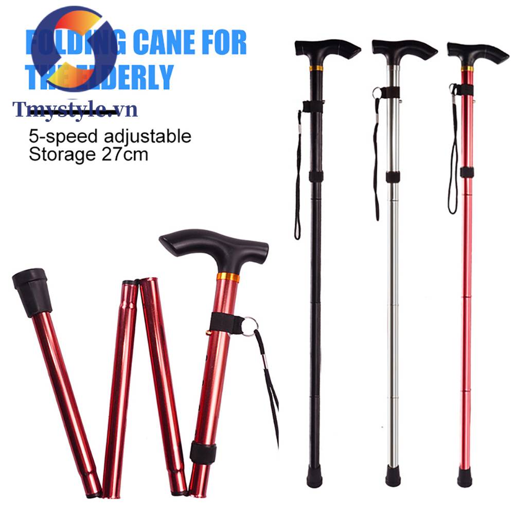 Gậy Leo Núi 5 Khớp Chống Trượt Tùy Chỉnh Tiện Dụng Cho Người Lớn Tuổi