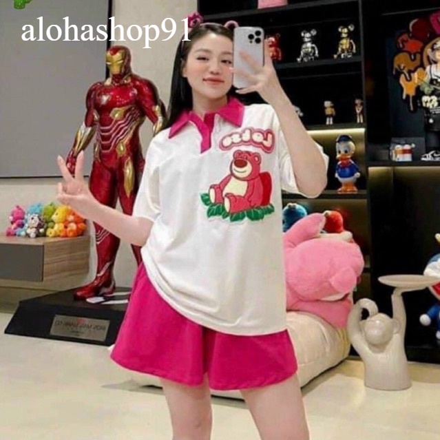 Set bộ Gấu Dâu đùi ❤️❤️❤️Uk alohashop91