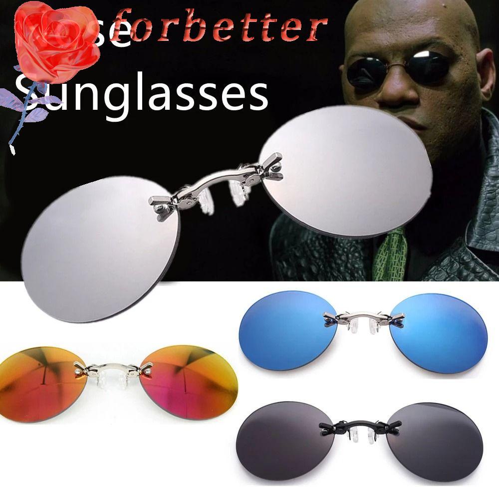 FORBETTER Kính Chống Tia UV Không Gọng Tròn Bảo Vệ Mắt Thời Trang Đường Phố Cho Nam Và Nữ