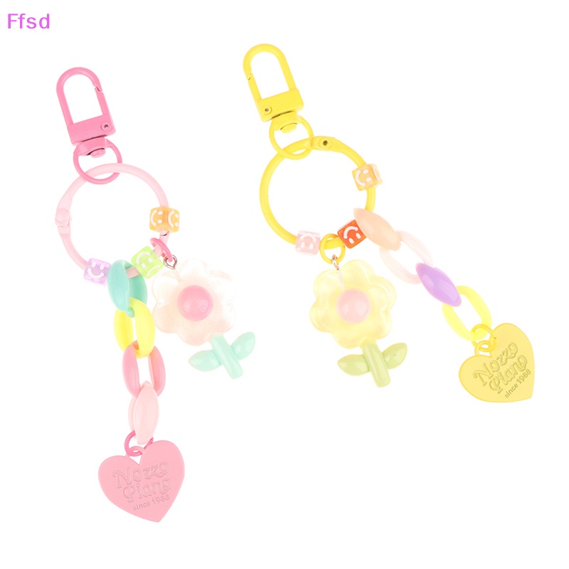 {Ffsd} Móc Chìa Khóa Hình Hoa Tulip Dễ Thương Trang Trí Ba Lô / Ô Tô * Bán Chạy