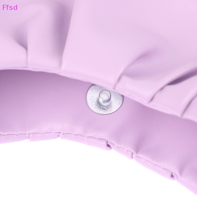 {Ffsd} Túi Xách Da PU Xếp Ly Tay Cầm Hình Đám Mây Mặc Hàng Ngày Mùa Hè Thu * Bán Chạy Cho Nữ