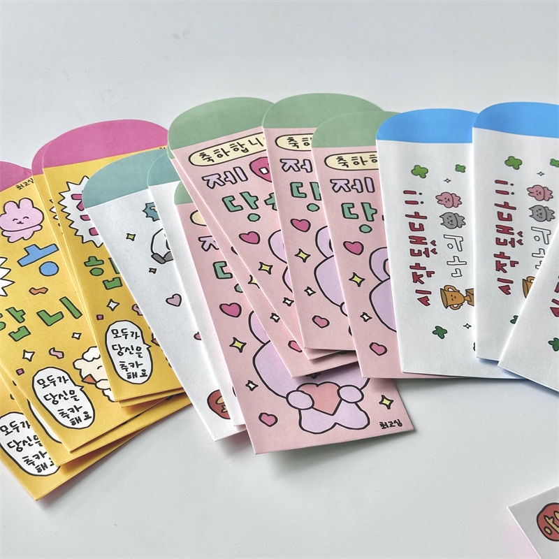 Bao Lì Xì Giấy In Hoạt Hình Dễ Thương Dùng Làm Quà Tặng