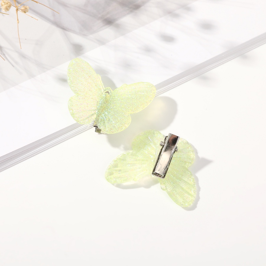 Set 5 Kẹp Tóc Nhựa Hình Bướm Dễ Thương Cho Bé Gái