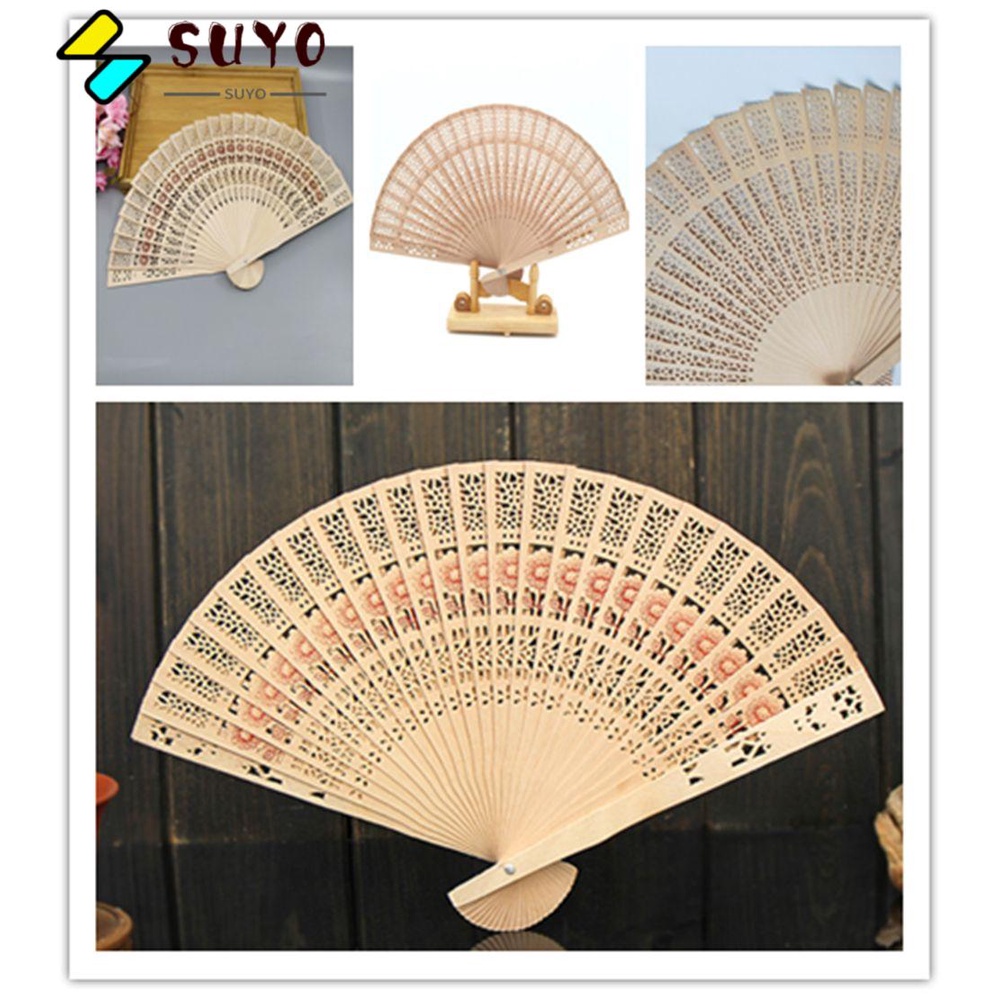 SUYO Quạt Gỗ Tre Gấp Gọn Tiện Lợi Khi Đi Du Lịch