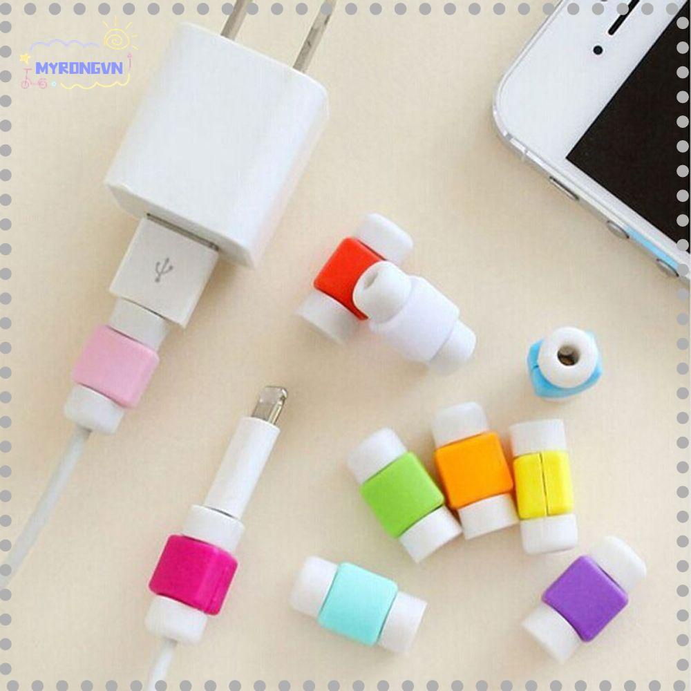 MYRONGVN Set 10 / 20 Vỏ Bọc Bảo Vệ Dây Cáp Sạc USB Nhiều Màu Tiện Dụng