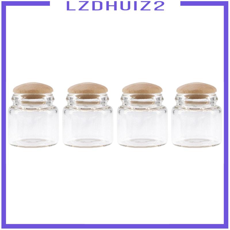 Bộ 4 Hũ Nút Bần Dùng Trang Trí Nhà Búp Bê Kích Thước 12th