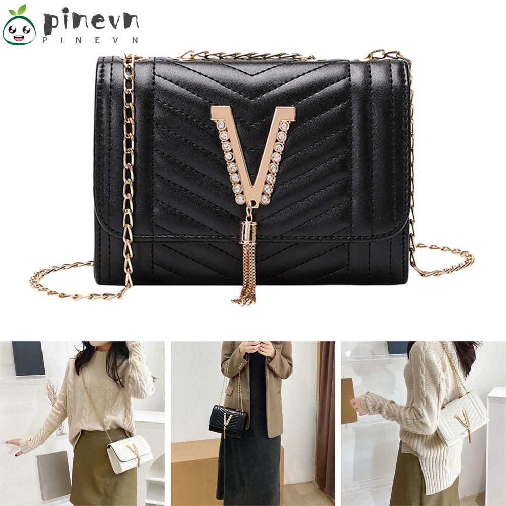 PINEVN Túi Đeo Chéo Da Giả Thời Trang Cho Nữ