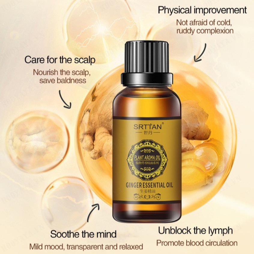 Tinh Dầu Gừng massage Giảm Mệt Mỏi Cho Cơ Thể 10ml