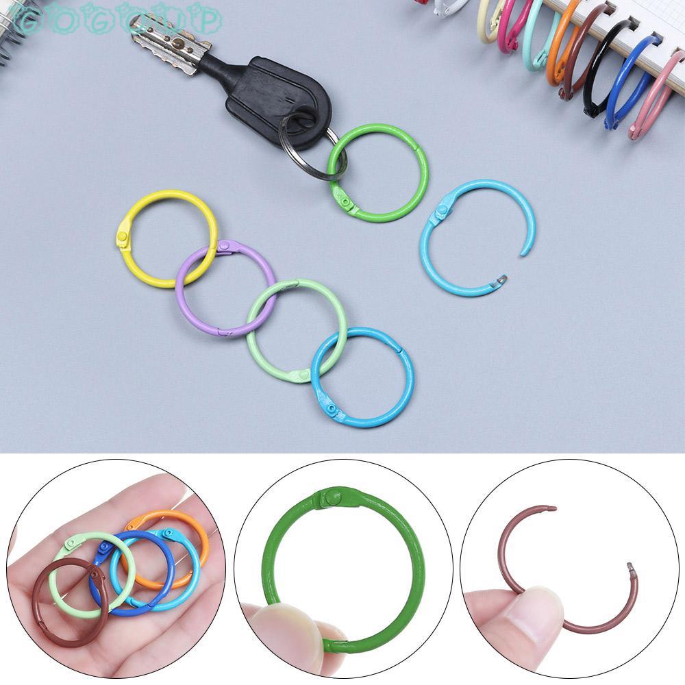 GOGOUP Set 10 Móc Khóa Kim Loại Tự Làm Trang Sức Tiện Dụng Hoops