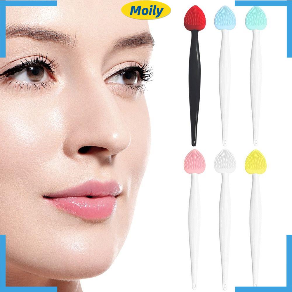 MOILYVN Cọ Tẩy Tế Bào Chết Cho Môi Và Mũi Hai Mặt Tiện Dụng