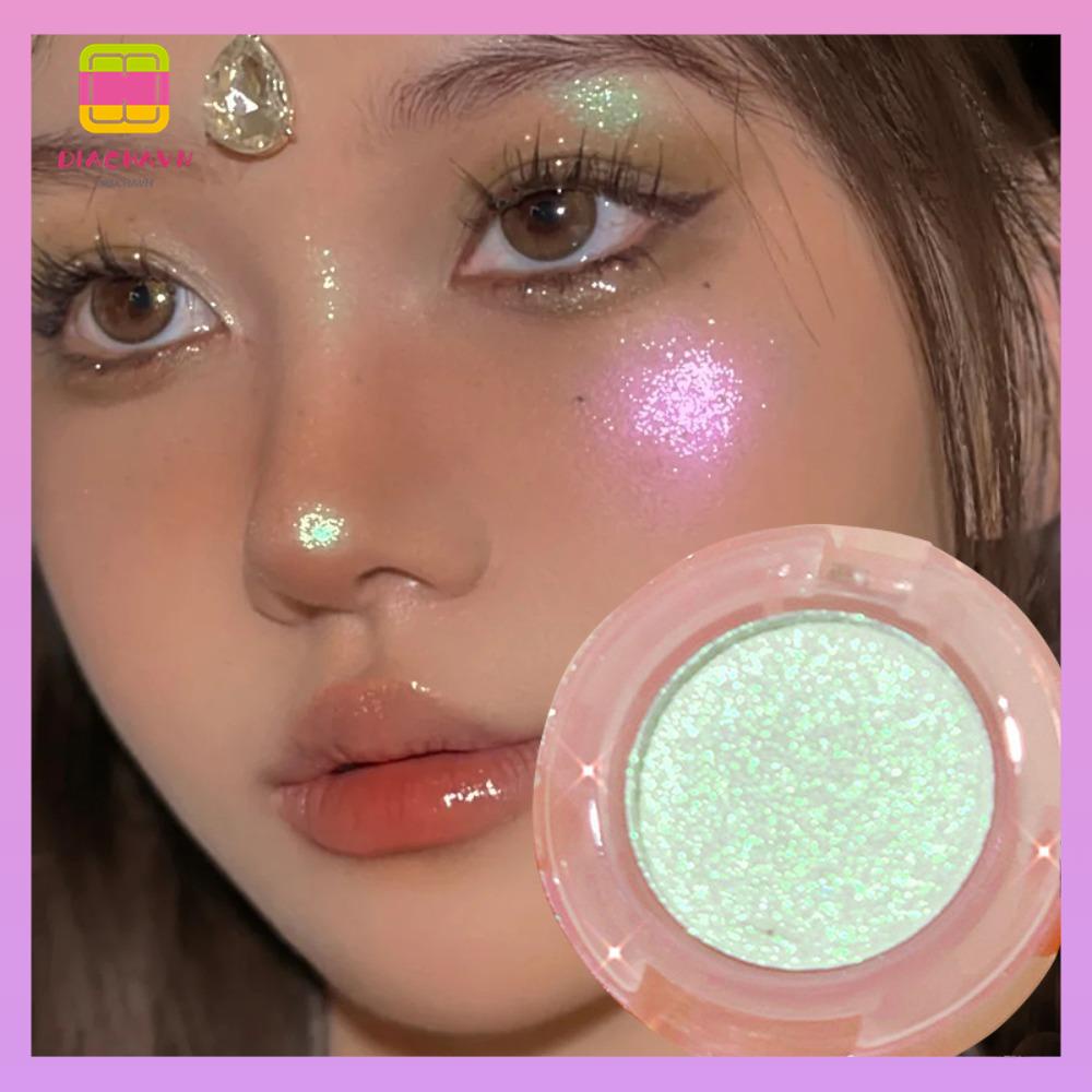 DIACHAVN Phấn Mắt Đơn Sắc Ánh Nhũ Lấp Lánh Chất Lượng Cao 6 Màu Tùy Chọn