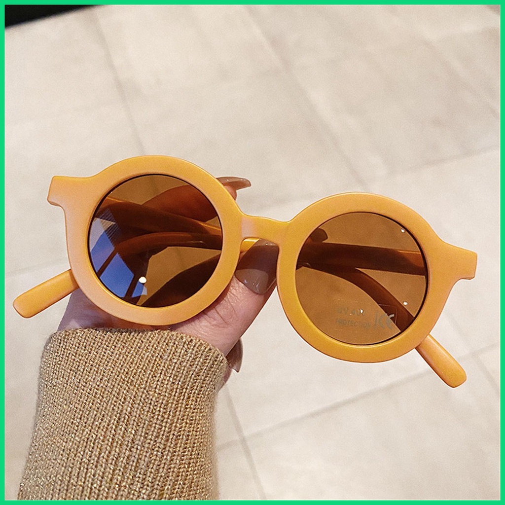 Kính Chống Nắng UV Gọng Dày Tích Hợp Vòng Cung Thiết Kế Thời Trang Chống Tia UV Cho Bé jiwvn Jwvn