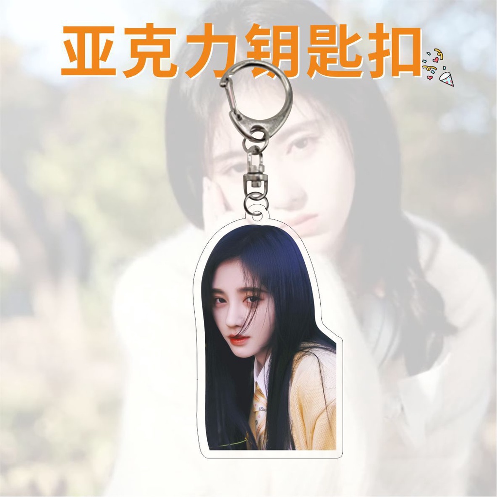 Móc Khóa Hình Bánh sandwich Hai Mặt Chất Liệu acrylic