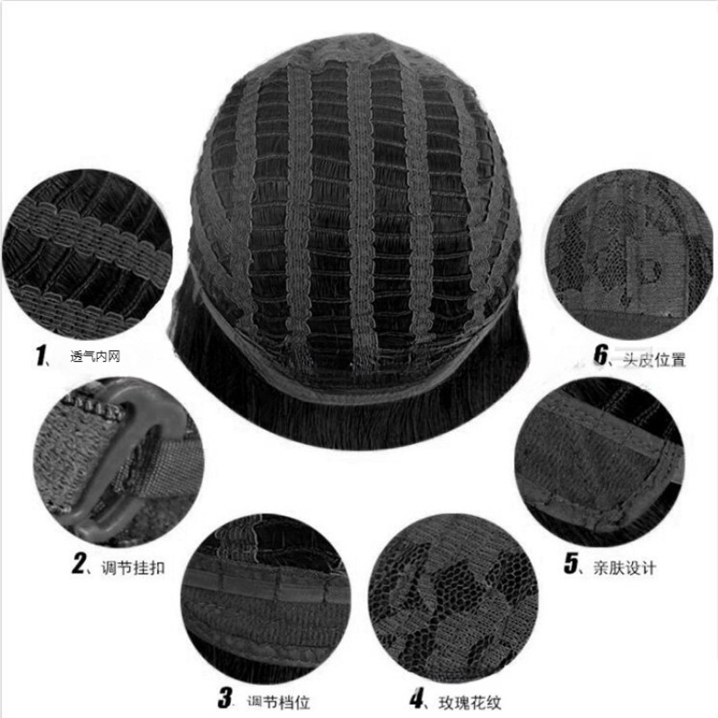 Tóc Giả Ngắn Thẳng Màu Xám Bạc Thời Trang Cho Nam Trung Niên