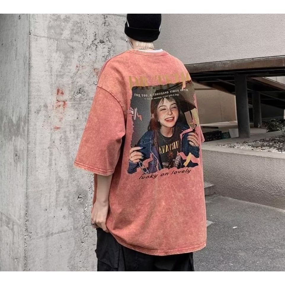 Áo Thun Nam Ngắn Tay Phong Cách Âu Mỹ Hip Hop Đường Phố Cá Tính