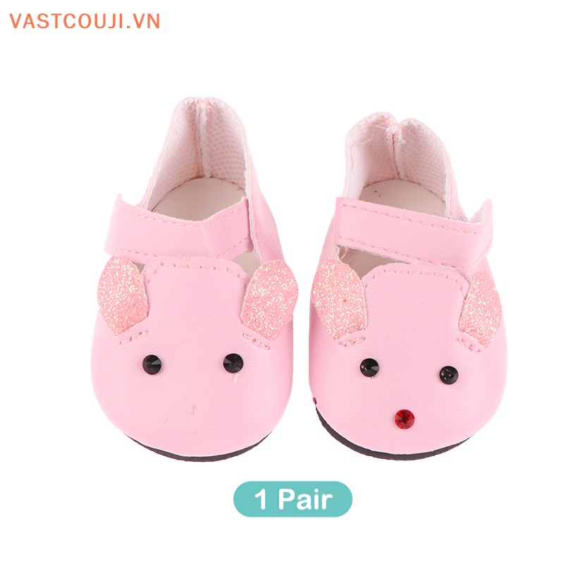 1 Đôi Giày Đế Bằng 18inch Xinh Xắn Dành Cho Búp Bê VASTJI