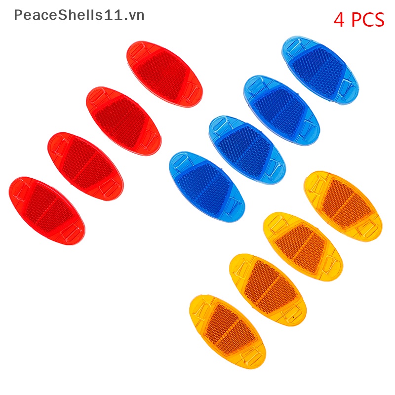 Bộ 4 Đèn Phản Quang Gắn Căm Xe Đạp 3 Màu