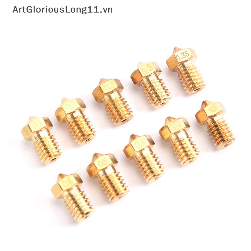 Vòi Phun ArtGloriousLong V5 V6 0.2 0.3 0.4 0.5 0.6 0.8 1.0mm M6 Dành Cho Máy In 3D