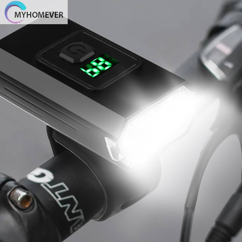 Đèn Pha Xe Đạp 800LM Cổng Sạc USB Loại C IPX4 1000mAh