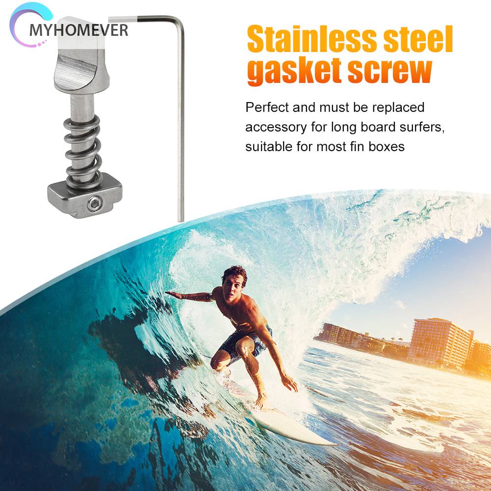 Bộ Ốc Vít Cố Định Tấm Ván Lướt Sóng Bằng Inox Chuyên Dụng