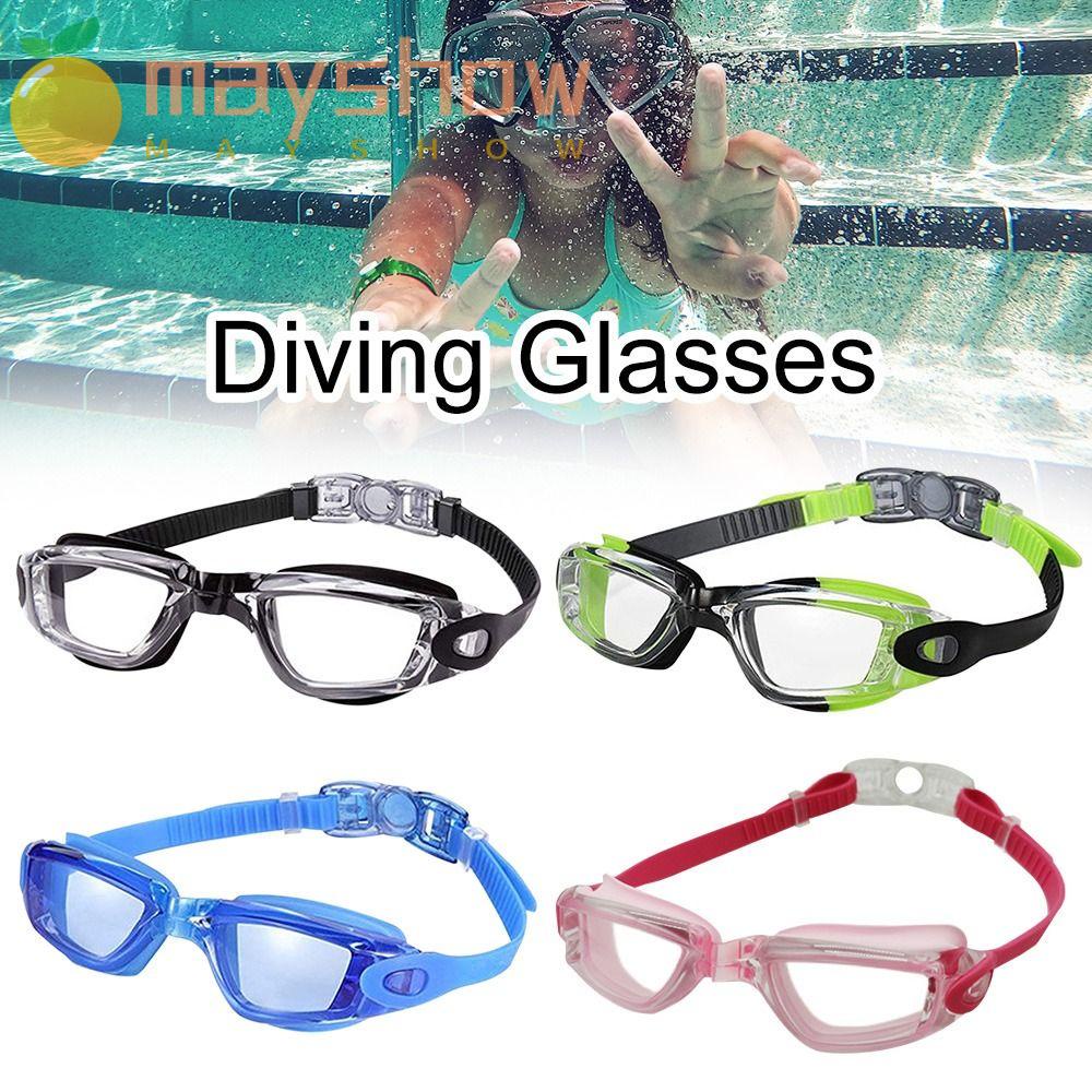 MAYSHOW Kính Bơi Silicone Chống Tia UV Linh Hoạt