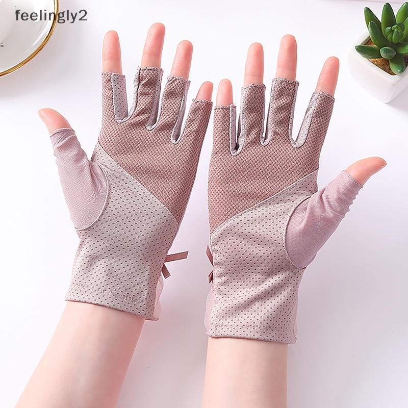 1 Cặp Găng Tay Đèn LED UV Lụa Lạnh Chống Bức Xạ Sấy Khô Sơn Móng Tay