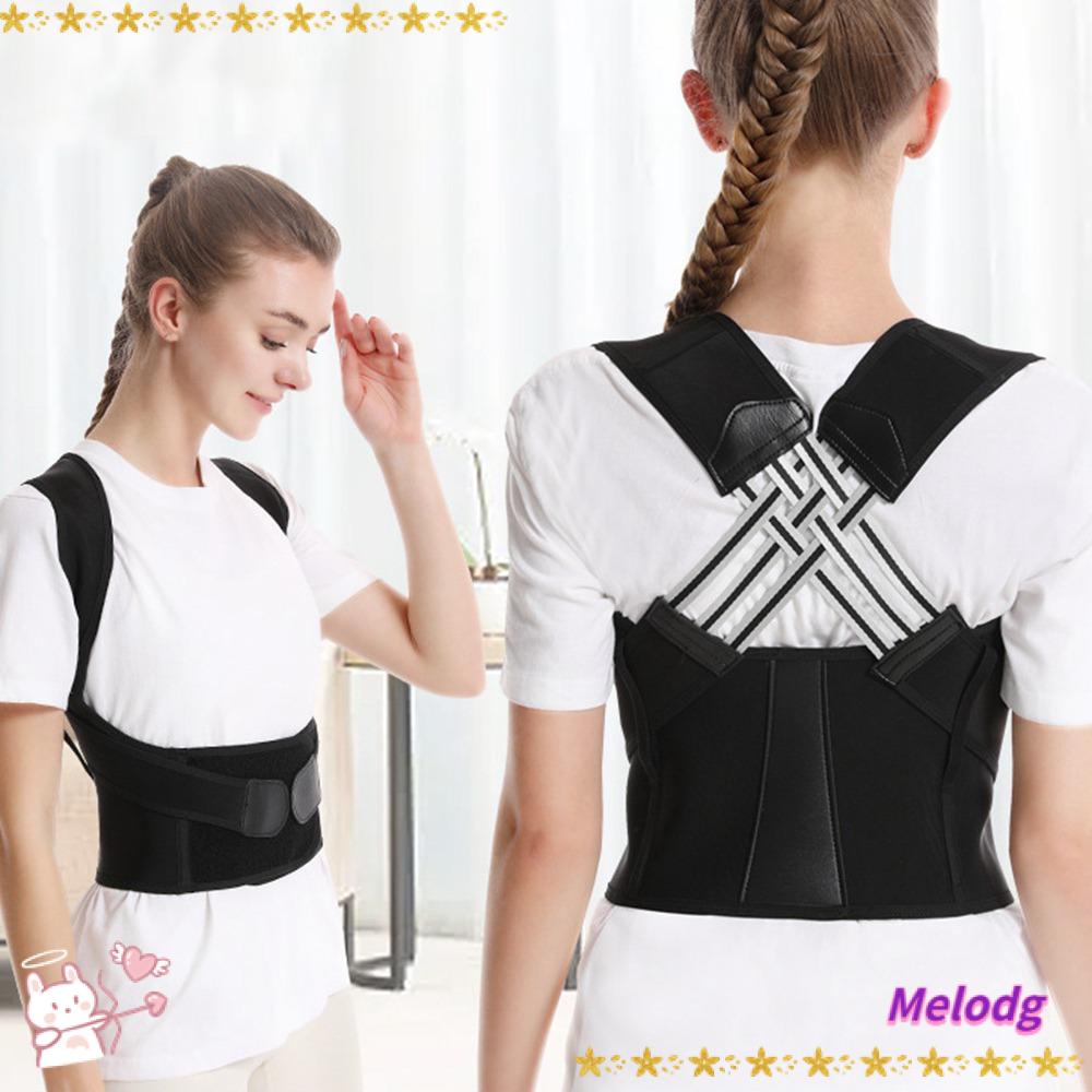 MELODG Dây Đai Chỉnh Sửa Tư Thế Lưng Co Giãn Mềm Mại Thoáng Khí Phong Cách Mới 3D Kẹp Chéo Cho Nam