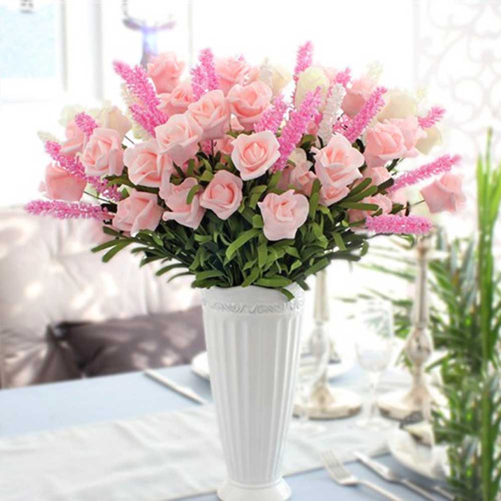 1 Bông Hoa Hồng Nhân Tạo Bằng Xốp Trang Trí Nội Thất Tiệc Cưới DIY