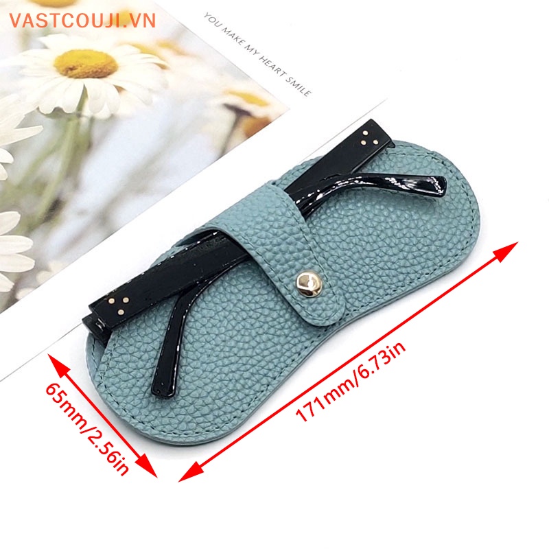 Túi Đựng Mắt Kính Bằng Da Pu Màu Trơn In Họa Tiết Satji Serpene Sáng Tạo