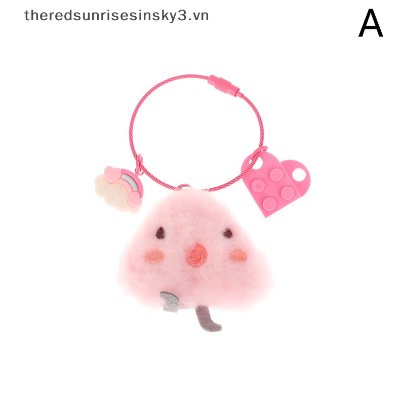 # # Móc Chìa Khóa Hình Thỏ / Gà Nhồi Bông Hoạt Hình Đáng Yêu Trang Trí Ba Lô / Ô Tô