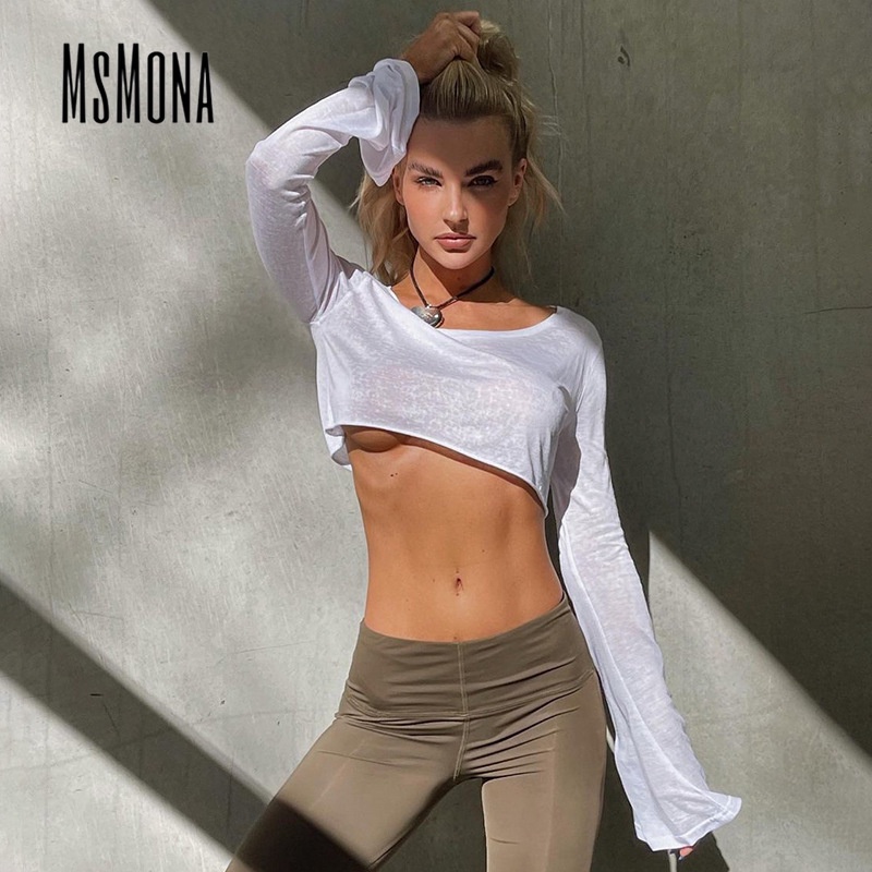 Áo Thun Tay DàI Cổ TròN In Hoa ThờI Trang 2023