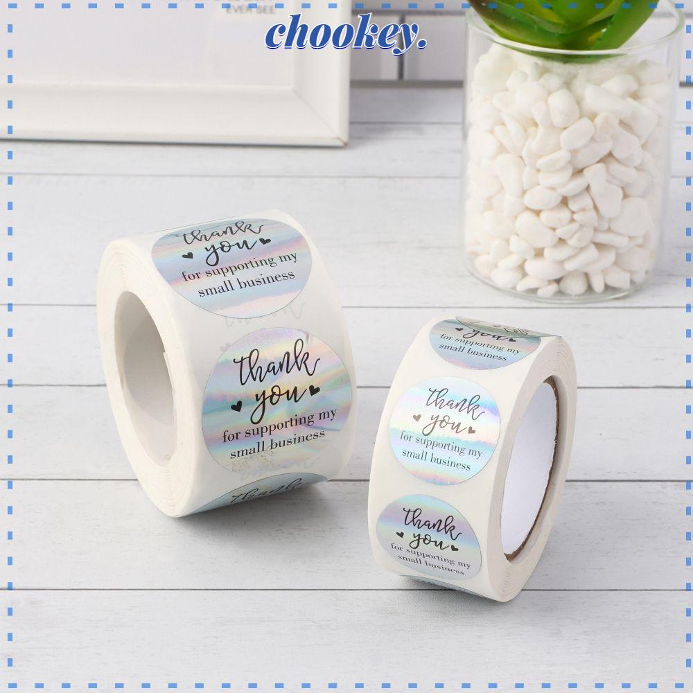 CHOOKEY Set 500 Miếng Dán 1inch Màu Cầu Vồng Xinh Xắn