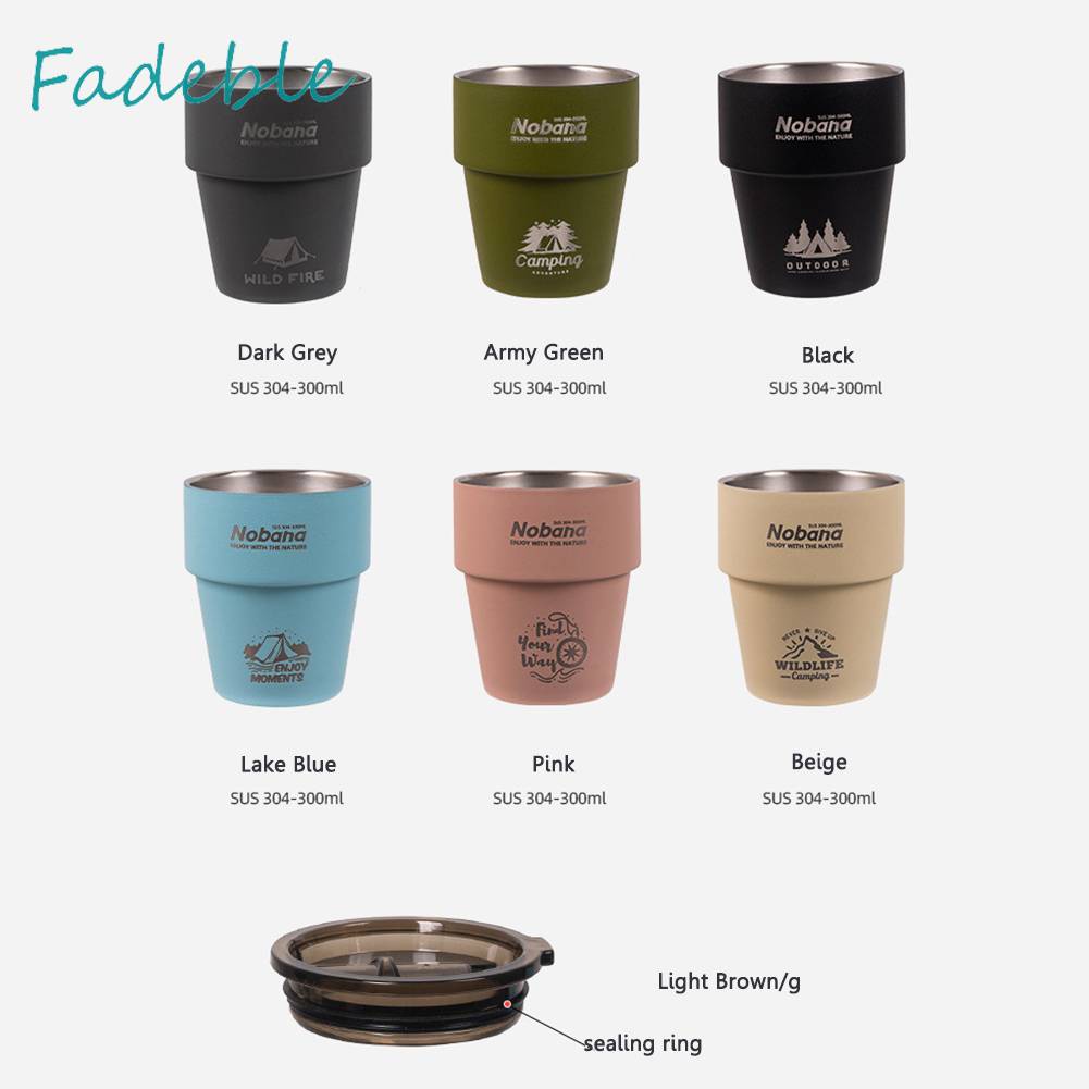 Cốc Uống Nước Cách Nhiệt Bằng Thép Không Gỉ Dung Tích 300ML