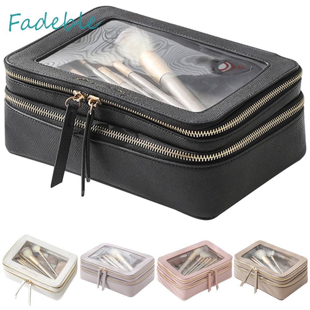 Túi Đựng Mỹ Phẩm Hai Lớp Trong Suốt Đa Năng