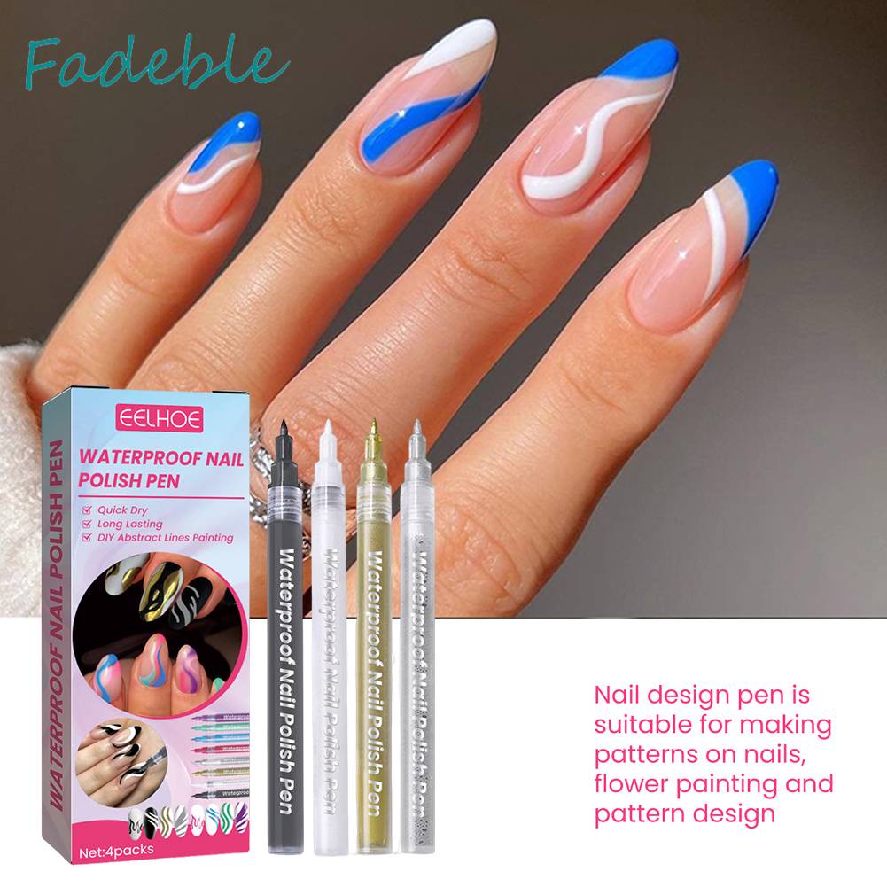 Set 4 Bút Trang Trí Móng Tay Nghệ Thuật