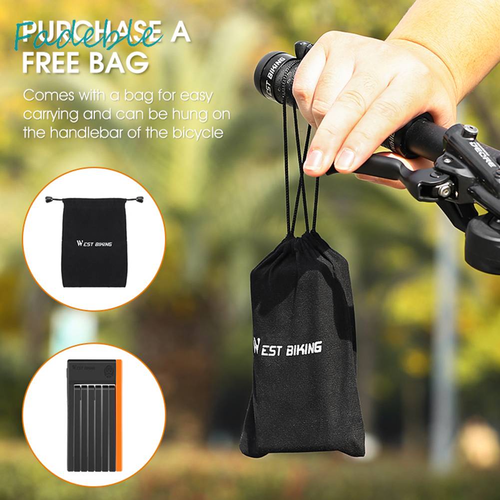 Dây Xích Khóa Xe Đạp MTB Có Thể Gập Lại Tiện Dụng