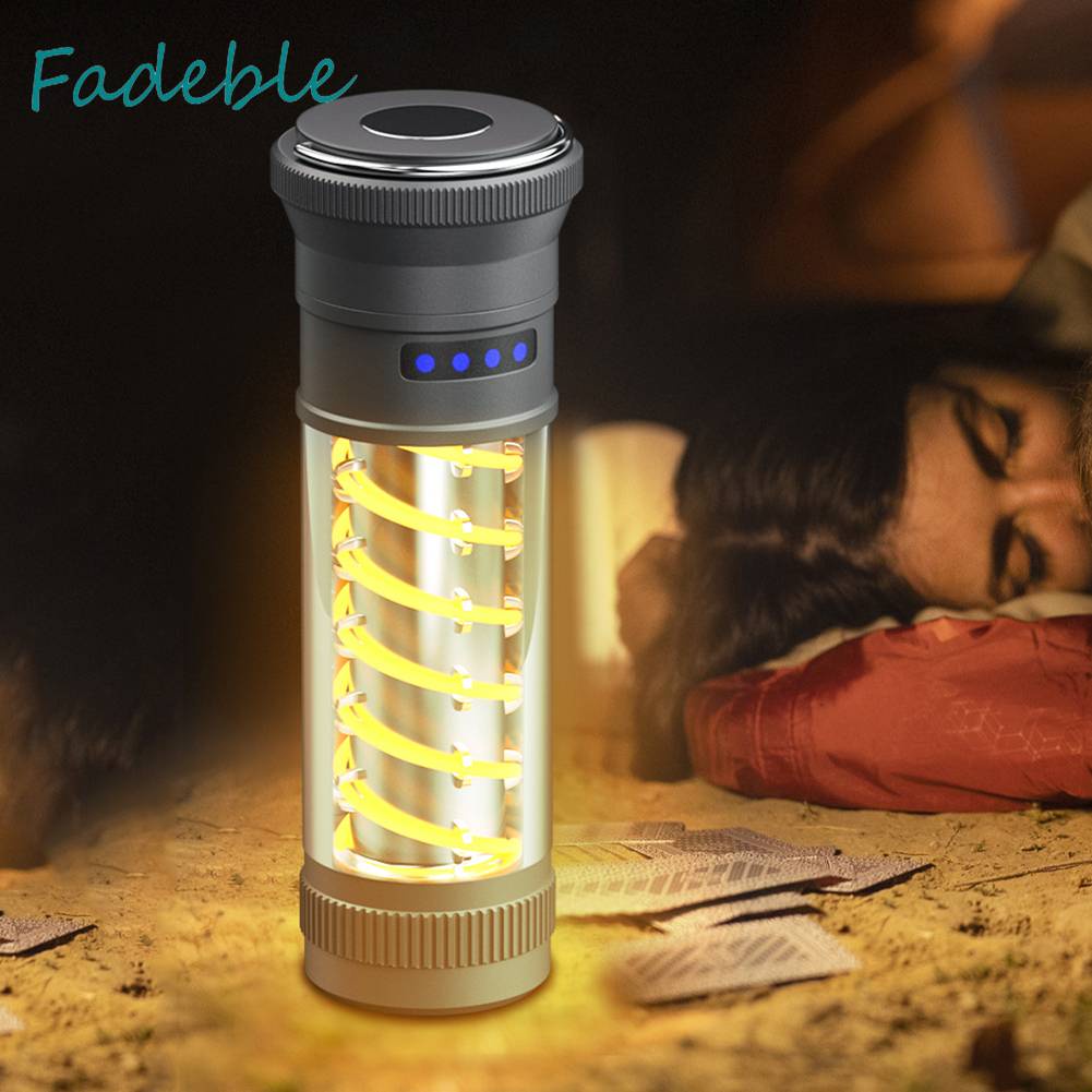 Đèn Cắm Trại Chống Thấm Nước Sạc USB Loại C 10-150LM 1800mAh