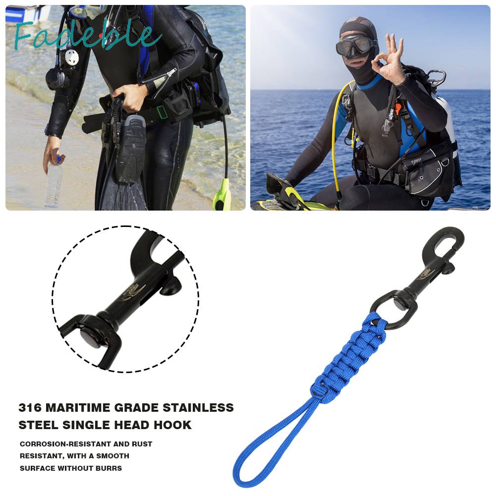 Móc Khóa An Toàn Bằng Thép Không Gỉ Bền Bỉ Dùng Khi Đi Lặn
