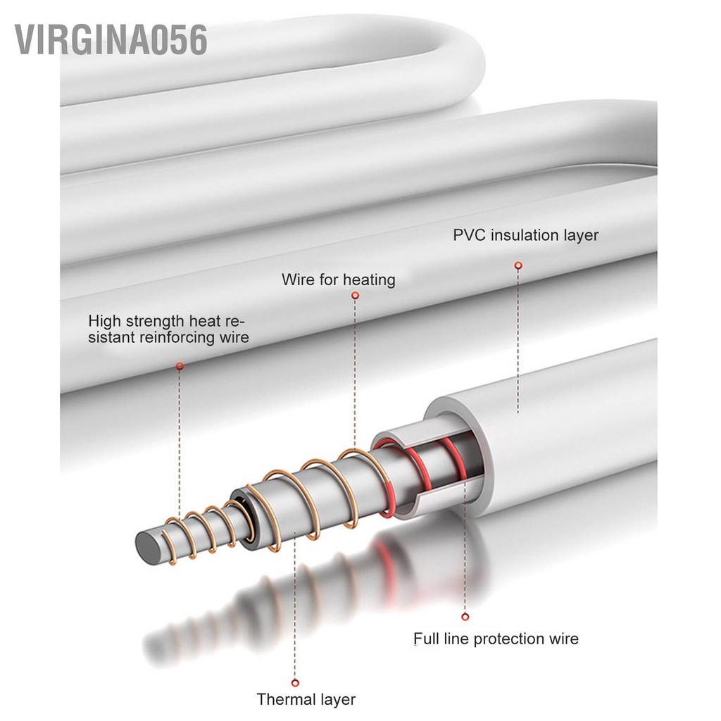 Virgina056 Chăn Điện 2 Cấp Độ Làm Nóng Nhanh Thông Minh Nhiệt Không Đổi Thân Thiện Với Làn Da Phích Cắm Châu Âu 220V