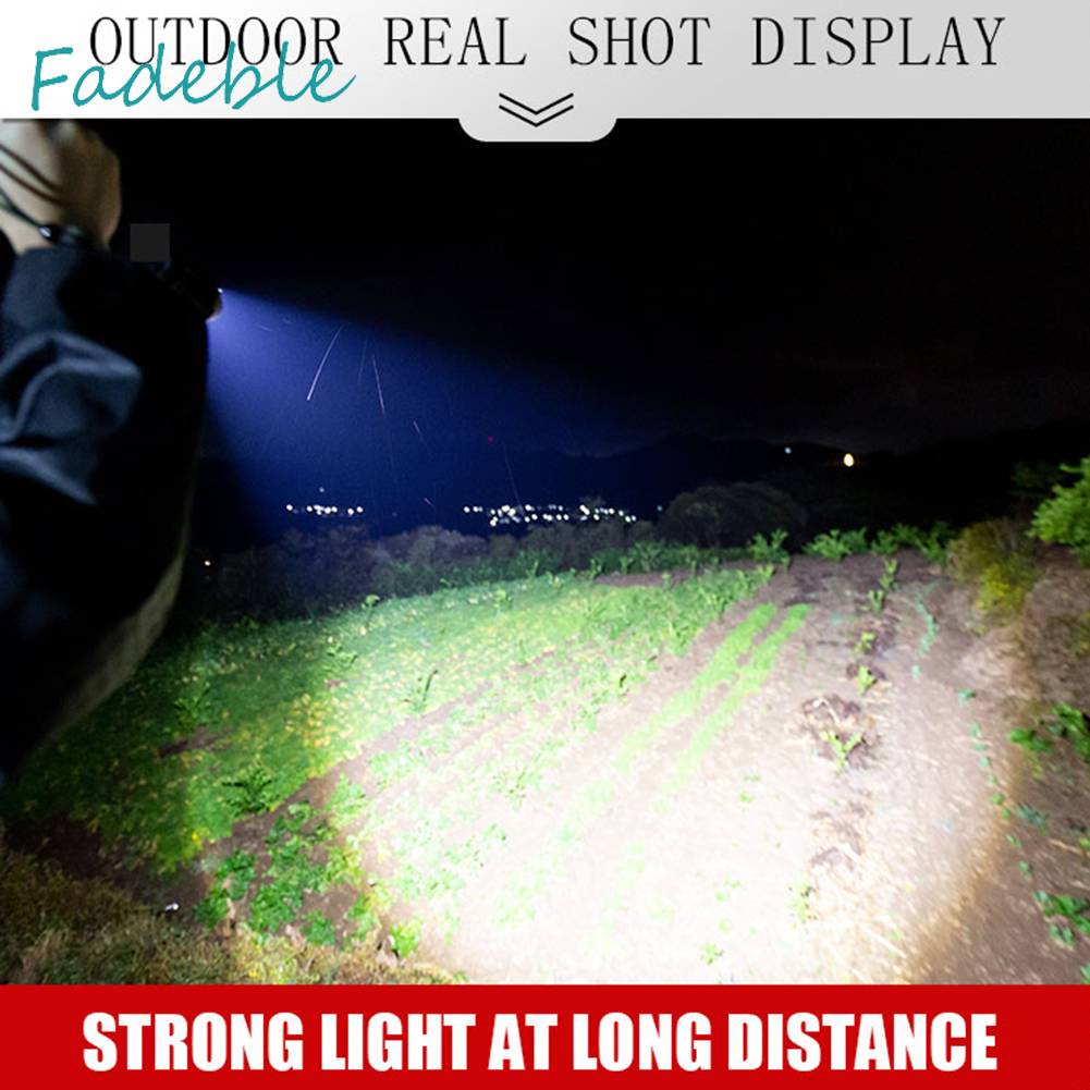 Đèn Pin XHP90 / XHP160 2500LM / 2800LM COB LED Có Thể Sạc Lại Bằng Cổng USB Tiện Dụng