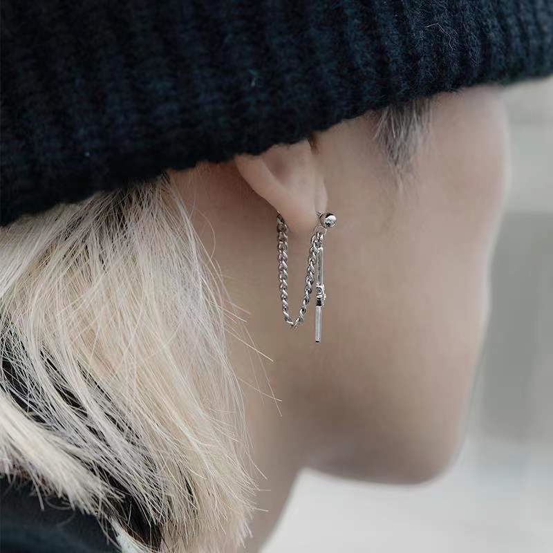 Bông Tai Hình Thánh Giá Đơn Giản Phong Cách Nhật Bản Sang Trọng Cho Nam Và Nữ