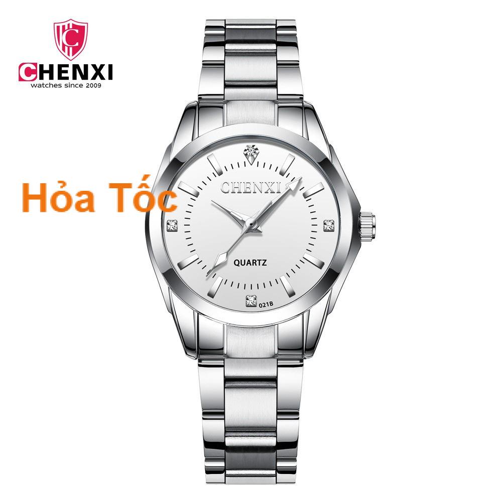 Đồng Hồ Nữ CHENXI Giá Rẻ Dây Kim Loại Cao Cấp Mặt Đồng Hồ Đính Đá Đẹp,Chống thấm nước,Bảo hành 12