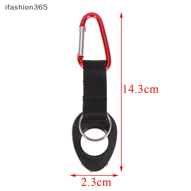 Móc Kẹp Giữ Bình Nước Bằng Silicon Và Nhôm Tiện Dụng Mang Theo Du Lịch / Leo Núi ifashion365